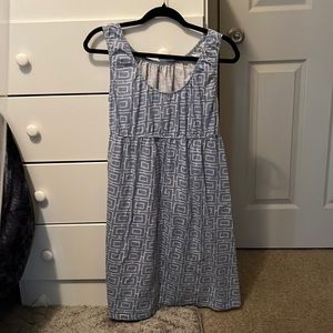 Beautiful blue, has never been worn, really cute design, and could be altered
